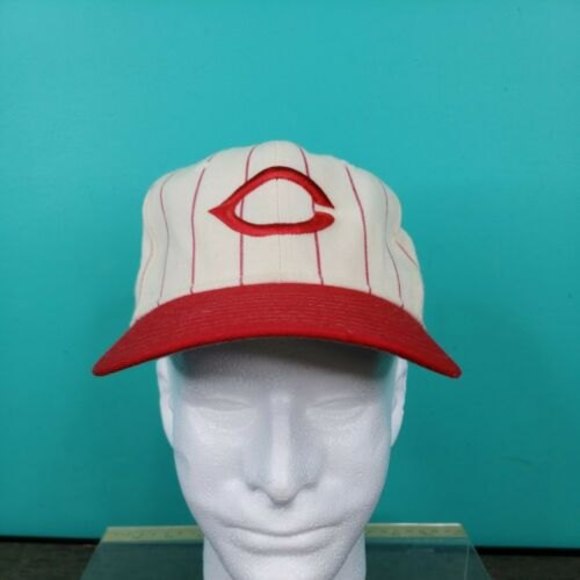 Vnt Wool 90’s Cincinnati Reds Fitted Size 7 1/2 New Era Hat Cap Baseball Jersey - Picture 2 of 11
